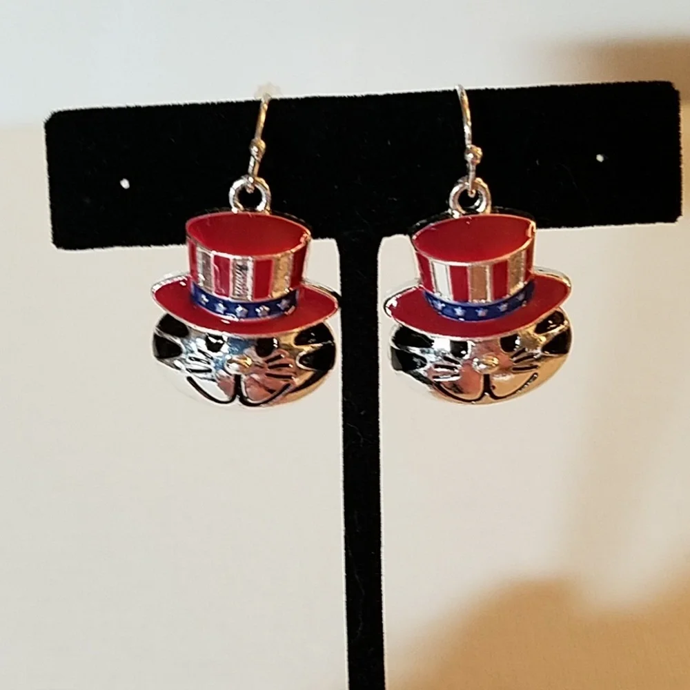 Patriotic Jewelry Red White Blue USA America Flag - Picture 1 of 1